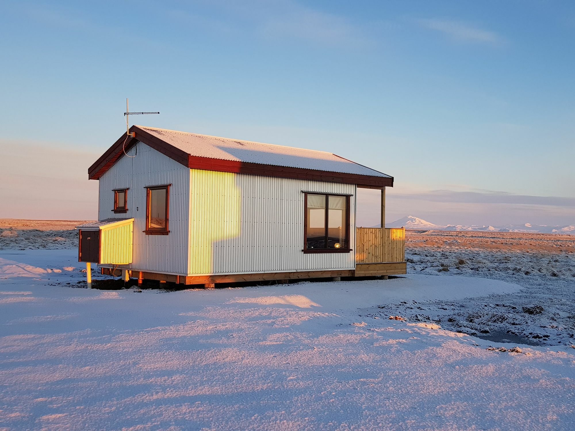 Hekla Cabin 1 Volcano And Glacier View Hella Bagian luar foto
